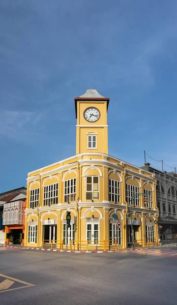Phuket Cidade Velha Com Edifícios Antigos Estilo Sino Português Restauração — Fotografia de Stock
