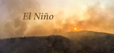 El Nino hava durumu fenomeni, güneydoğu Asya 'da kuraklığa ve orman yangınlarına neden olur. El nino (İspanyolca: 