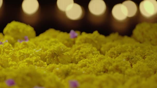 Clay Diya Lampor Tända Diwali Firande Diwali Eller Deepavali Indiens — Stockvideo