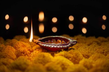 Diwali, Diwali ya da Deepavali kutlamalarında yanan Clay diya lambaları Hindistan 'ın en büyük ve en önemli bayramıdır..