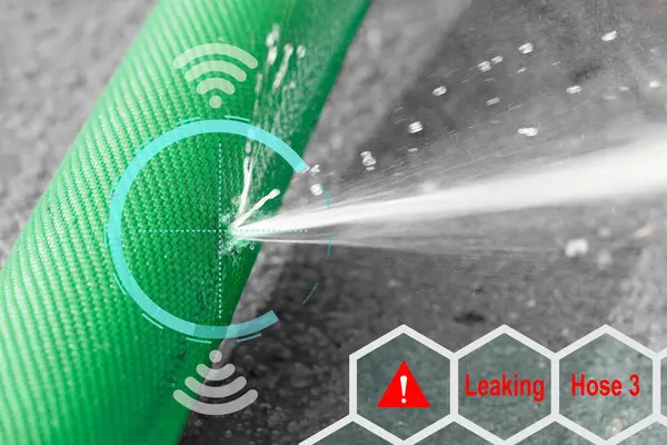 Water Leak Sensor Alert Smart Water Sensor Can Automatically Shut Stock Image