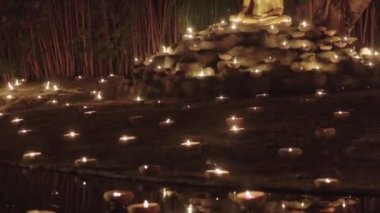 Chiang Mai, Tayland Visakha Bucha günü.