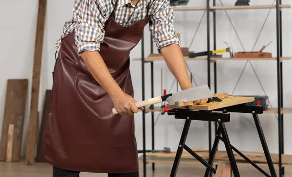 stock image DIY woodworking for retirees. Woodworking projects for seniors.