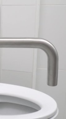 Banyo ve tuvalet paslanmaz çelik parmaklıklar, yaşlılar ve engelliler için güvenlik desteği.