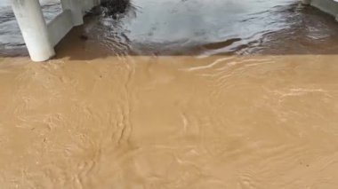 Şiddetli yağışlar ve La Nina fenomeni nedeniyle Güneydoğu Asya 'daki sel baskınının hava görüntüsü.