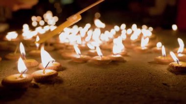 Yepeng 'de mum ışığı festivali, Chiang Mai Tayland.