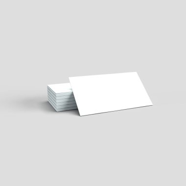 Kartvizit vektör çizimi. 3d görüntüleme