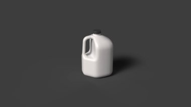 3D renderd galon sürahi şişe izole görüntü