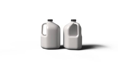 3D renderd galon sürahi şişe izole görüntü