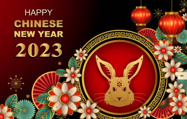 Mutlu Çin Yeni Yılı 2023 Arka plan