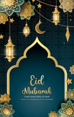 Gradyan Renkli Mübarek Arkaplanı