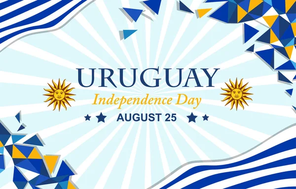 Ιστορικό Της Ημέρας Ανεξαρτησίας Της Ουρουγουάης — Διανυσματικό Αρχείο