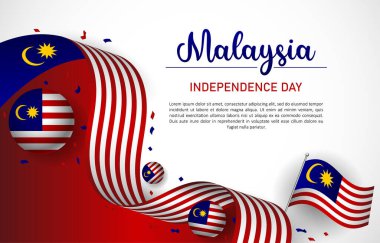 Malezya Bağımsızlık Günü Arkaplanı Vektörü