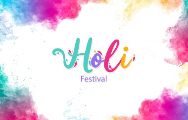 Suluboya Holi festivali arka planı