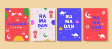 Duvar kağıdı tasarımı için Ramazan ile birlikte İslami tebrik kartı şablonu belirlendi Poster, medya afişi