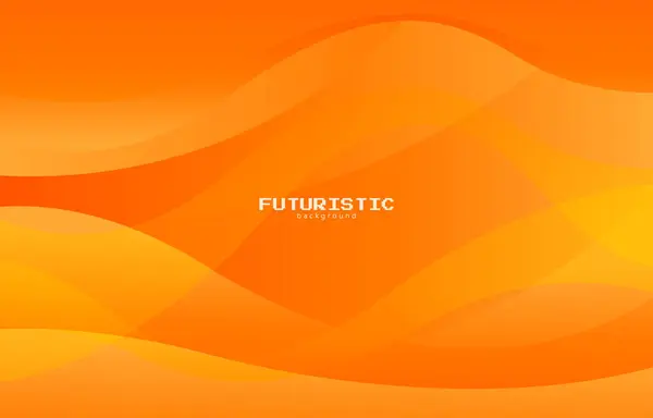 Oranžové Futuristické Pozadí Barvou Gradientu Stock Ilustrace
