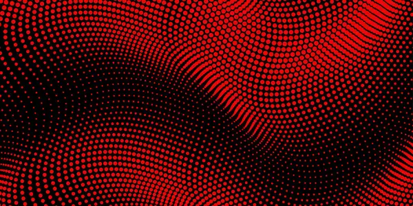 Abstract Wervelende Halftoon Achtergrond Met Rode Zwarte Kleur Stockvector