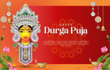 Mutlu Durga Puja arka plan