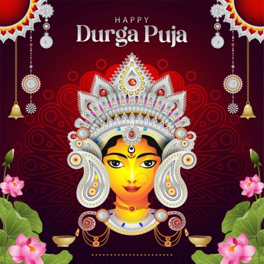 Mutlu Durga Puja arka plan