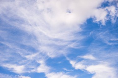 blue sky with big white clouds. Background for the sky replacement tool