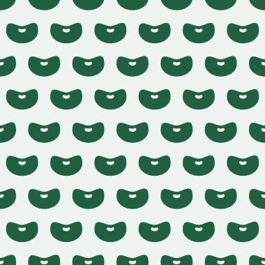 Açık renkli yeşil fasulye çekirdekleri dizisinin vektör deseni