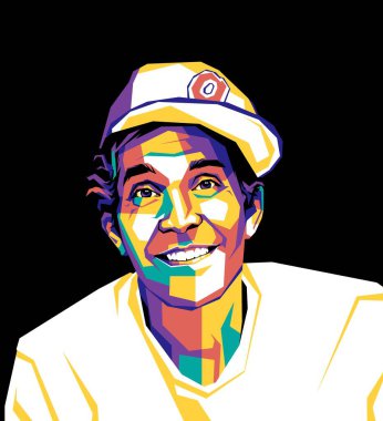Amerikalı rapçi Jesse Itzler wpap pop sanat tarzında
