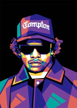 Eric Lynn Wright, known professionally as Eazy-E, was an American rapper who propelled West Coast rap and gangsta rap by leading the group N.W.A clipart