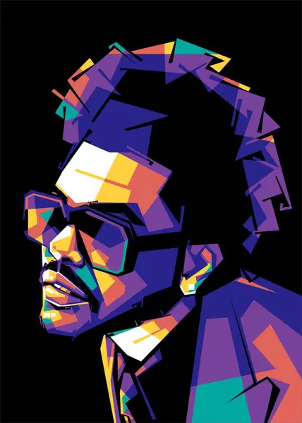 stock vector Abel Makkonen Tesfaye, known professionally as the Weeknd, is a Canadian singer, songwriter, record producer, and actor