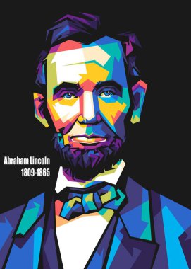 Abraham Lincoln, wpap pop sanat tarzında
