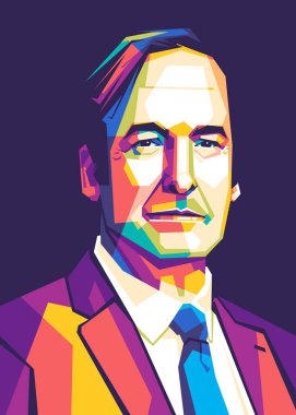 Breaking Bad dizisinden Saul Goodman WPP pop sanatında kötü