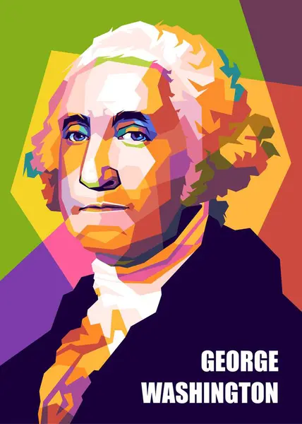 Stock vector George Washington was an American Founding Father, military officer, and politician who served as the the first president of the United States from 1789 to 1797.