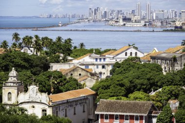 Brezilya 'nın Pernambuco eyaletinde Olinda' nın Barok mimarisi.