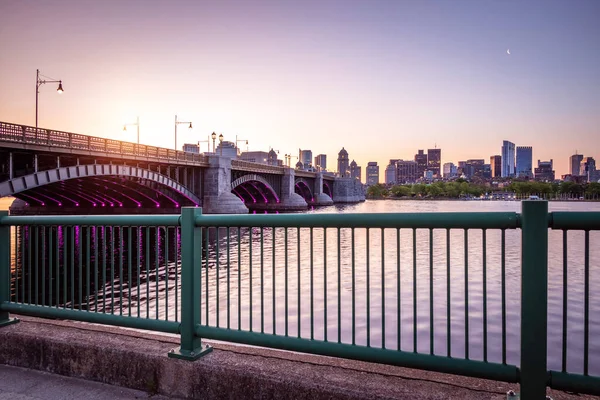 The skyline of Boston in Massachusetts, USA.