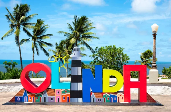 stock image View of the baroque architecture of the historic city of Olinda in Pernambuco, Brazil with its 17th century buildings on cobblestone streets.