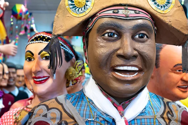 Brazilian Carnival Decoration Made Olinda Pernambuco Brazil Called Bonecos Gigantes — Stock Photo, Image