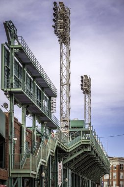 Boston, Massachusetts, ABD 'deki Fenway Park Stadyumu mimarisi.