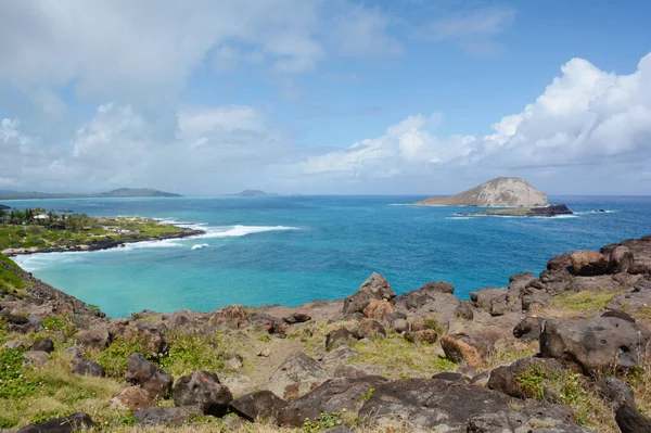 Panoramautsikt Över Havet Från Makapu Point Wayside Oahu Islands Östkust — Stockfoto