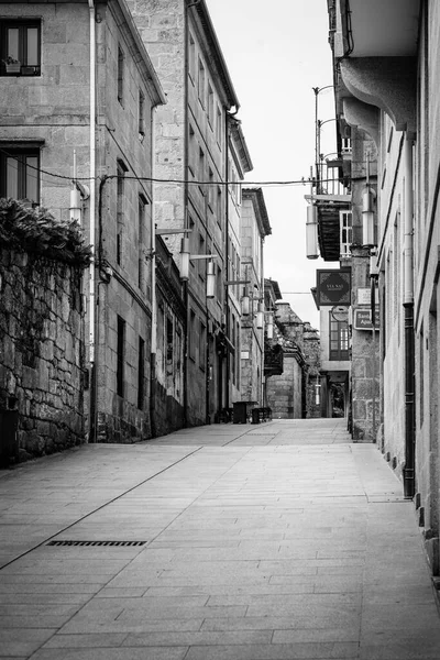 Pontevedra Espanha Março 2022 Uma Das Ruas Centro Histórico Aldeia — Fotografia de Stock