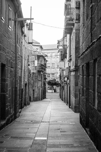 Pontevedra Spain July 2022 One Streets Historic Cacco City Granite — Fotografia de Stock