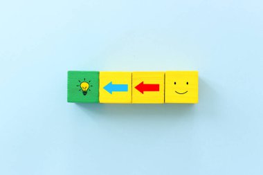 Gülümseyen yüzler grubunun imajını kavra. Mutluluk ve memnuniyet metaforu