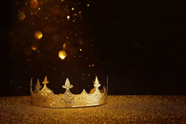 Зображення Красивої Королеви Або Короля Над Блискучим Столом Фантастичний Середньовічний — стокове фото
