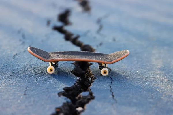 Image Conceptuelle Skateboard Vue Urbaine — Photo