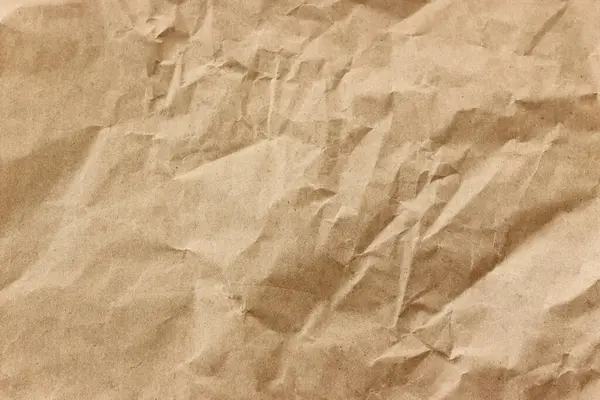 Kırışmış kahverengi geri dönüşümlü kağıdın arka planı