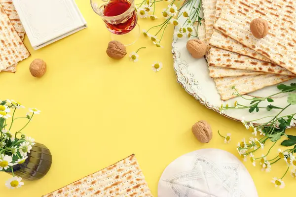 Konzept Der Pessach Feier Jüdischer Pessach Feiertag Stockbild