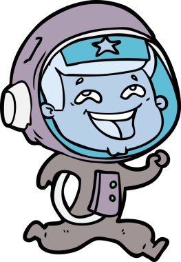 Orijinal gülen astronot çizgi filmi