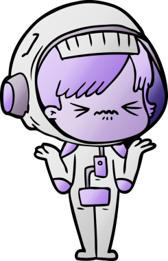 Orijinal kafası karışmış uzay kızı.