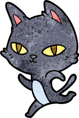 Orijinal çizgi film kedisi.