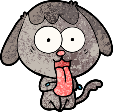 Orijinal şirin çizgi film köpeği.