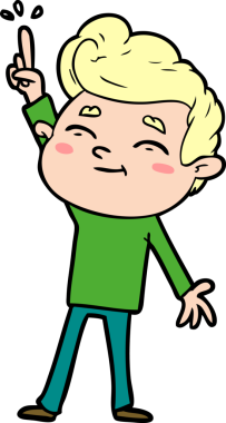 Orijinal mutlu çizgi film adamı