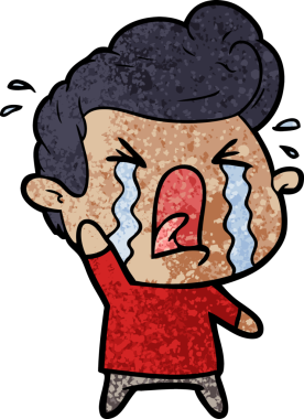 Orijinal ağlayan adam.